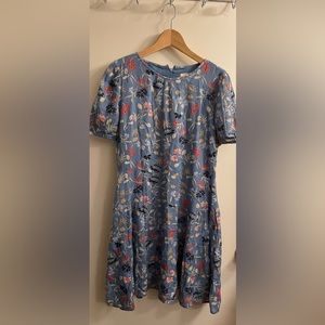 ANN TAYLOR LOFT Summer Cool Dress Medium Blue, New Arrivals, New W/ $89.95 Tag